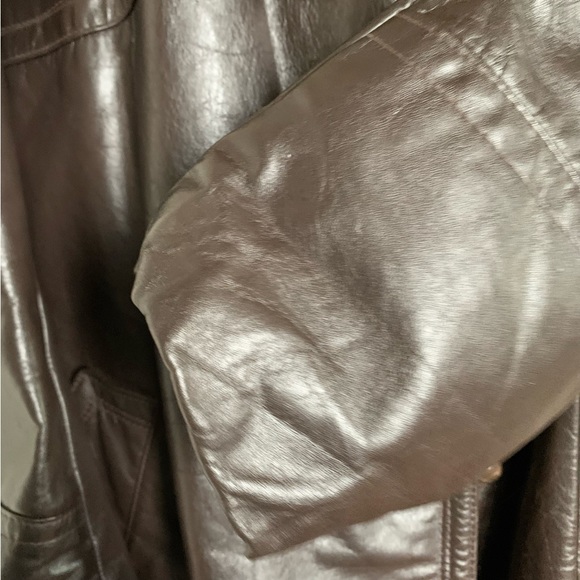 Vintage Leather Jacket 70s Disco Eclectic Grand Pa… - Picture 5 of 13
